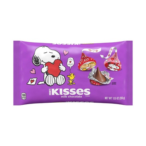 Hershey's Snoopy & Friends Milk Chocolate Kisses Valentine's Candy Bag, 9.5  oz - Fry's Food Stores