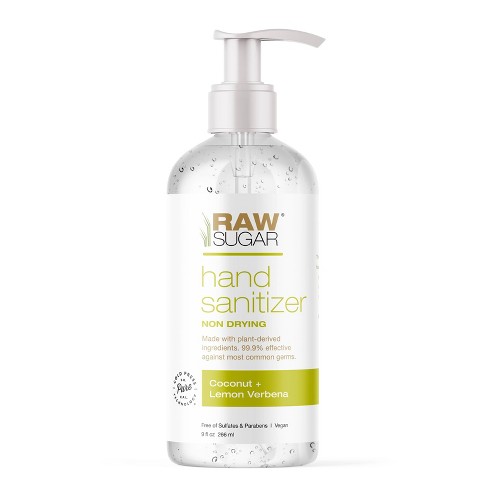 Raw Sugar Coconut Lemon Verbena Hand Sanitizer 9 Oz Target