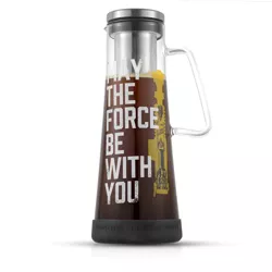 Star Wars Force Cold Brew Iced Coffee Maker - 32 oz Non-Slip Silicone Base Glass Pitcher