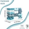 Aoibox 86pcs Shatterproof Christmas Ball and Snowflake Ornament Set Light Blue Holiday Tree Decoration Assorted Seasonal Decor - 3 of 4