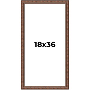 PosterPalooza | 18x36 Modern Bamboo Picture Frame, UV Acrylic, 5 Finishes - 1 of 4
