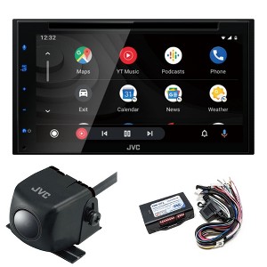 JVC KW-V66BT Receiver w/ Apple CarPlay & Android Auto, KV-CM30 Camera & SWI | - 1 of 4