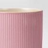 10% Recycled Ceramic Fluted Ribbed Planter with Shiny Glaze Finish - Room Essentials™ - 3 of 4