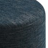 Modway Callum Large 23 in. Round Woven Heathered Fabric Upholstered Ottoman - 3 of 4