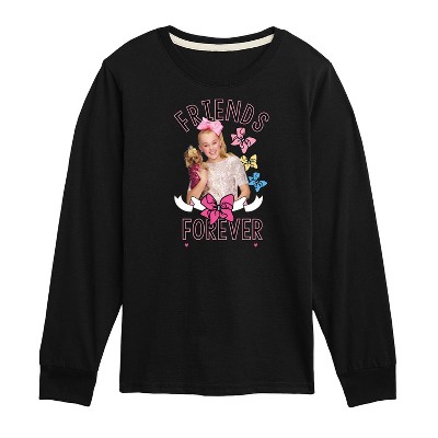 Boys' JoJo Siwa Friends Forever Long Sleeve Graphic T-Shirt - Black - X-Large