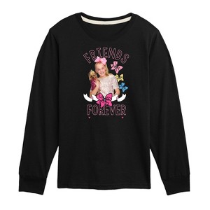 Boys' JoJo Siwa Friends Forever Long Sleeve Graphic T-Shirt - Black - X-Large - 1 of 4