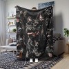 Cozy French Bulldog Pattern Flannel Car Blanket, All Season Pet Nap Throw for Vehicle Interior Accessories, Christmas Gift. - 4 of 4