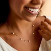 Pure Collection by Ross-Simons 4.5-5mm Cultured Pearl and .10 ct. t.w. Diamond Station Necklace in 14kt Yellow Gold Size 18 - 4 of 4