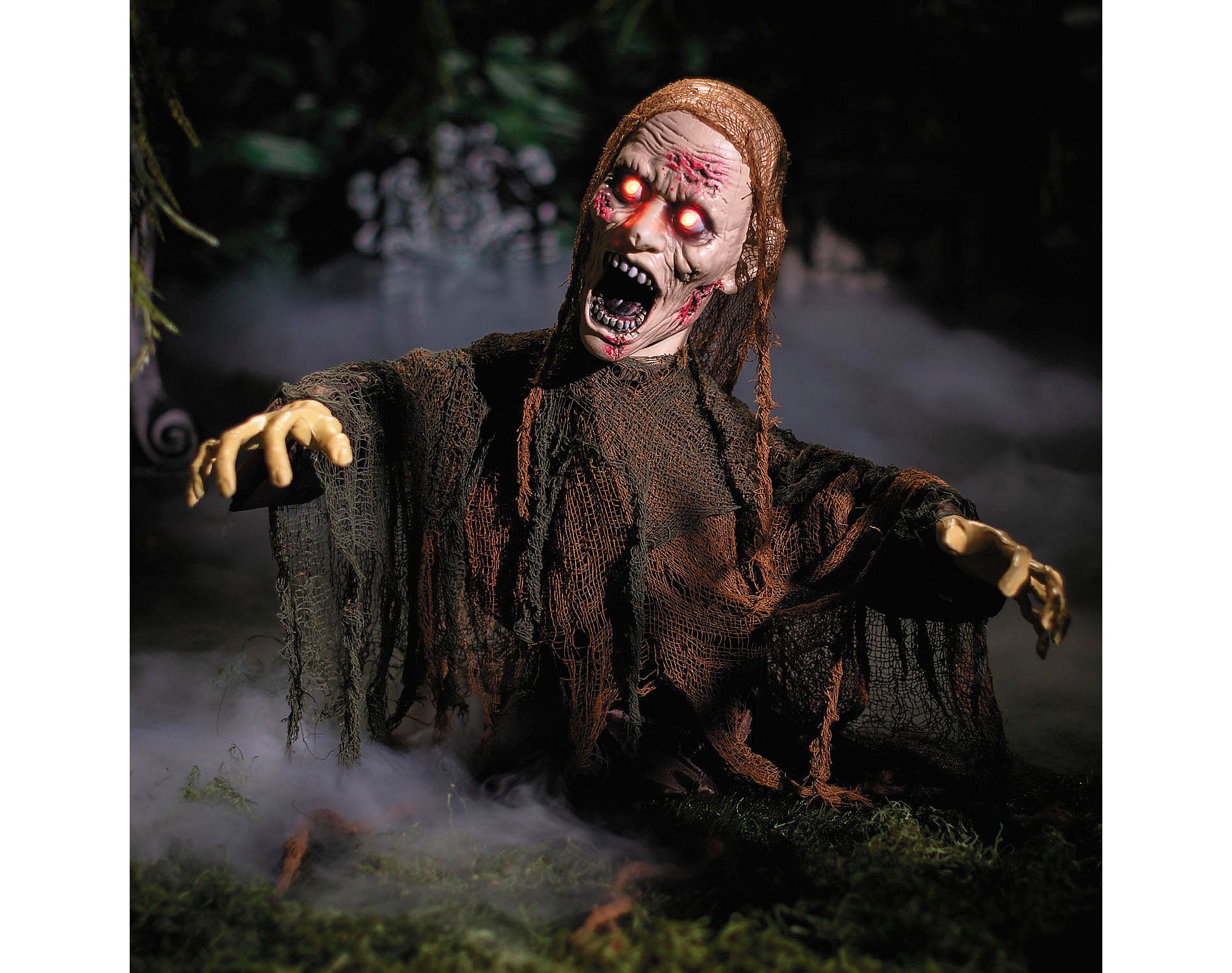 Morris Costumes 2 Ft. 3 1/2" Animated Groud Breaker Zombie Halloween Decoration