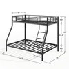 LOVMOR Full XL Over Queen  Heavy Duty Bunk Bed for Adults with Ladder and Full Length Guardrail for Adults,Teens,Kids - 2 of 4