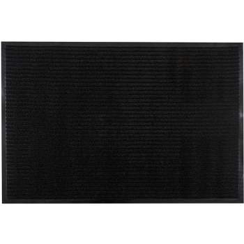 KAF Home Oversized Ribbed Door Mat | 24 x 36 Inches, Durable Indoor Outdoor Entry Way Rug | Perfect for Mud-Rooms, High Traffic Areas, Garages, Storefronts, and Everyday Home Use