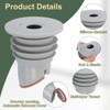 Unique Bargains Silicone Ring Washing Machine Sealing Drain Stopper - 3 of 4