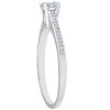Pompeii3 1/2 Ct Diamond Engagement Ring With Side Stones 14k White Gold - 2 of 4