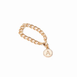 Chain Monogram Accessories Cream A - Bullseye's Playground™ - 1 of 1
