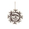 Christmas Holiday Snowflake Ornament Set White and Brown – 12 Count by Melrose - 3 of 4