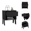 Gulches 22"H Nightstand with 1 Drawer & Open Shelf, Metal Rails, FSC Certified Bedroom Storage - 2 of 4