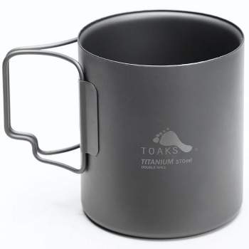 TOAKS Titanium Lightweight 370ml Double Wall Cup CUP-370-DW - Outdoor Camping