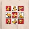 Women's - Disney - Pluto Grid Lightweight French Terry Wide Neck Long Sleeve Shirt - 2 of 4