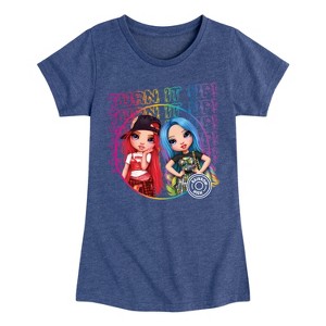 Girls' - Rainbow High - Turn It Up Fitted Short Sleeve Graphic T-Shirt - 1 of 4