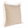 20" X 20" White And Golden Yellow 100% Cotton Geometric Zippered Pillow - 4 of 4