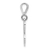 Black Bow Jewelry 14k White Gold, Maci Collection, LG Filigree Script Initial C Pendant - 2 of 4