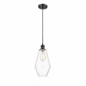 Cindyrella - 1 Light Cord Hung Mini Pendant In Industrial Style-14.5 Inches Tall and 7 Inches Wide - 1 of 1