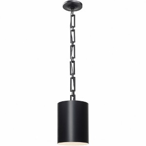 Crystorama Lighting Alston 1 - Light Chandelier in  Matte Black/White - 1 of 4