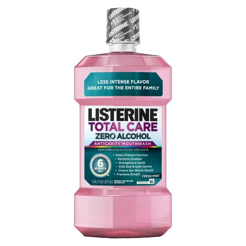 Listerine® Total Care Zero Fresh Mint Anticavity Mouthwash For Fresh ...