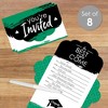 Big Dot of Happiness Green Grad - Best is Yet to Come - Fill-In Cards - Green Graduation Party Fold and Send Invitations - Set of 8 - 2 of 4