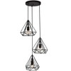 Elegant Lighting Jago Collection Pendant D18.1 H24.3 Lt:3 Black Finish - 2 of 4