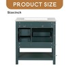 30" Bathroom Vanity with Sink Combo Set, Modern Solid Wood Frame Bathroom Storage Cabinet with 2 Drawers, Soft Closing Cabinet Door - Leovsnove - 4 of 4