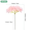 Unique Bargains Plastic Durable Realistic Reusable Silk Hydrangea Flowers with Stems for Home Decor/Wedding 9.84 In - 3 of 4