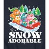 Men's - Care Bears - Snow Adorable Holiday Sled Graphic Fleece Sweatshirt - 2 of 4