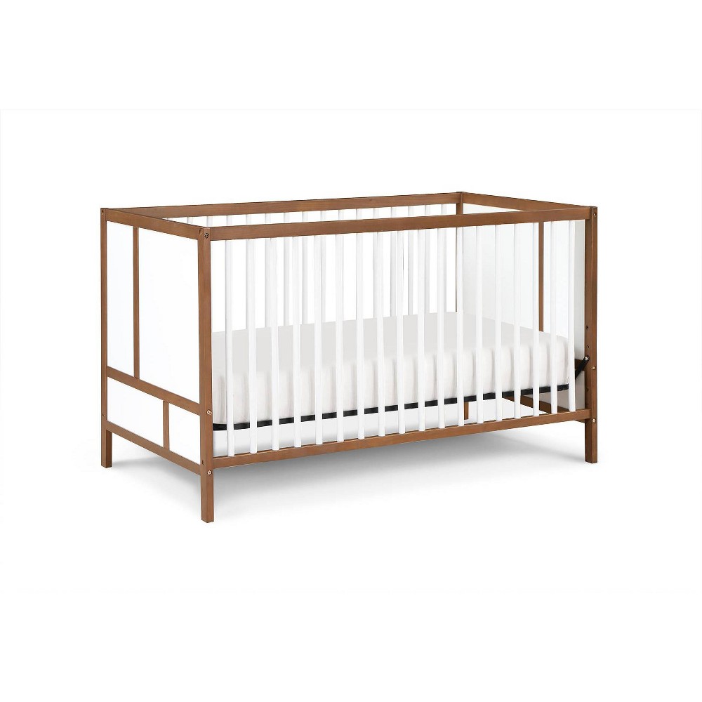 Suite Bebe Pixie Finn 3-in-1 Convertible Crib - Walnut/White