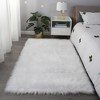 "Cozy Collection" Ultra Soft Fluffy Faux Fur Sheepskin Area Rug - 2 of 4