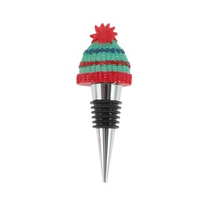 Unique Bargains Christmas Hat Bottle Stopper Zinc Alloy Resin Silicone 1 Pc - 1 of 3