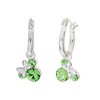 Disney Minnie Mouse Silver Plated Hoop Latch Back Birthstone Earrings - 4 of 4