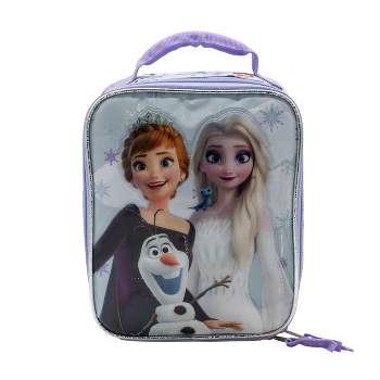  Disney Frozen 2 Lunch Box with Princesses Elsa and Anna - Soft  Insulated Lunch Bag for Girls, Purple: Home & Kitchen