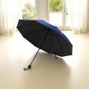 Unique Bargains Umbrella Manual 10-rib Gentleman Check Sun Protection Vinyl Impact Cloth 43.31"x26.77" 1 Pcs - 2 of 4