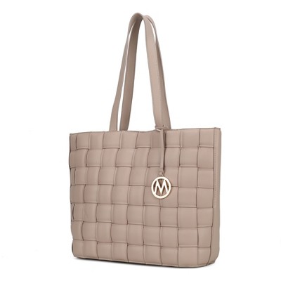 MKF Collection Rowan Woven Vegan Leather Women’s Tote Bag by Mia K
