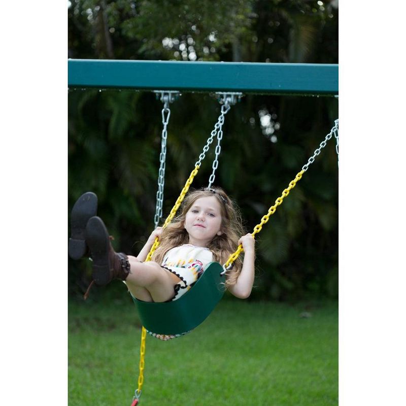 New Bounce Swing Seat - Swing Set Accessories for Outdoor, Heavy Duty Rust-Proof Chain Coated in Thick Plastic for Safety and Comfort, 4 of 6