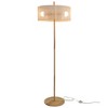 VYNXARIA 59"H Classic Modern Floor Lamp, Upward Lighting Design for Living Room,Oak and Natural - 3 of 4