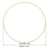 Unique Bargains Floral Hoop Wreath Frame Macrame Ring for Wedding Geometric Decor Party Wall Hanging - 2 of 4