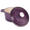 BergHOFF Neo 3Qt. Cast Iron Round Covered Dutch Oven, Purple - 4 of 4