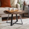 Wrightson Urban Industrial Faux Wrap Leg Round Coffee Table - Saracina ...