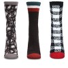 MeMoi Women's 3 Pair Pack Cozy Crew Socks Black-Black 9-11 - 2 of 3