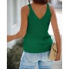 Women's Deep V-Neck Cable Knit Vest Casual Sleeveless Sweater Tank Top - 2 of 3
