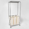 Laundry Station with Triple Sorting Bag White - Threshold™ - image 2 of 4
