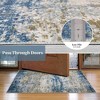 Modern Abstract Rug Washable Rug Low Pile Non-Slip Rugs for Living Room Bedroom - 3 of 4