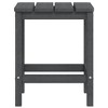 vidaXL Adirondack Table Outdoor Side Table for Front Porch Anthracite HDPE - 4 of 4